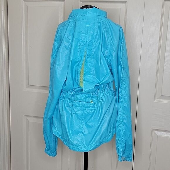 Athleta Turquoise Blue Lightweight Windbreaker Size Medium - Picture 6 of 9